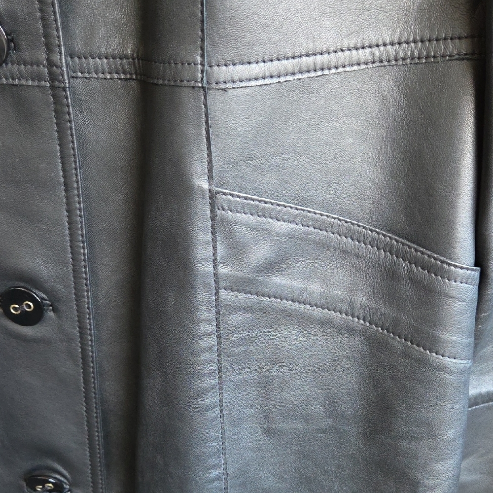 Partina leather coat - Picture 8 of 16